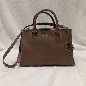 Michael Kors Brown Leather Satchel